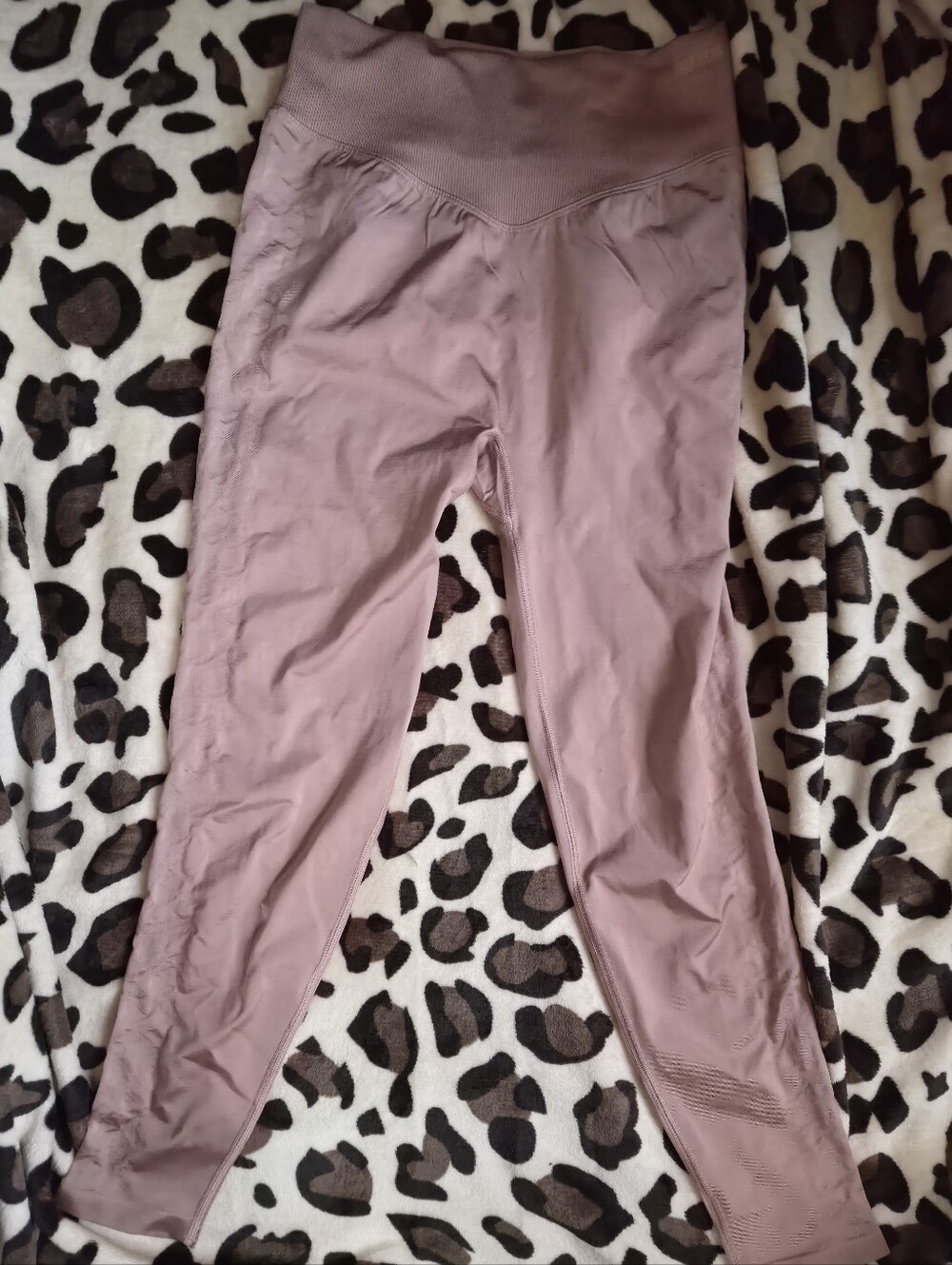 PINK Victoria's Secret Mauve High Rise Satin Seamless Leggings